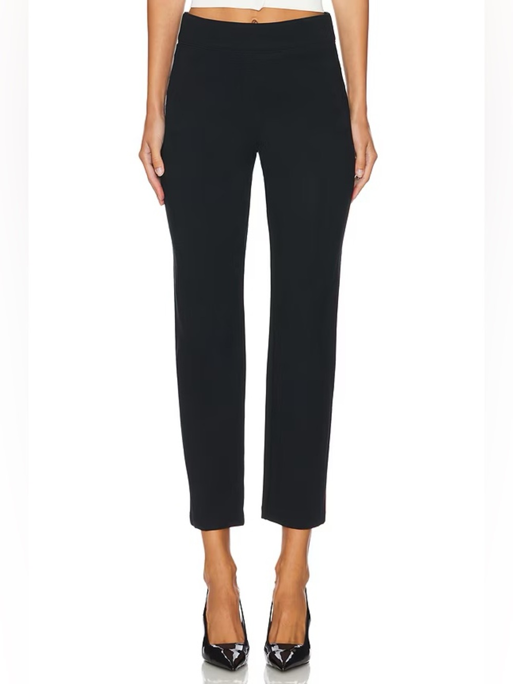 SPANXsmooth™ PerfectFit Ponte Petite Slim Straight Pant in Classic Black Sz M